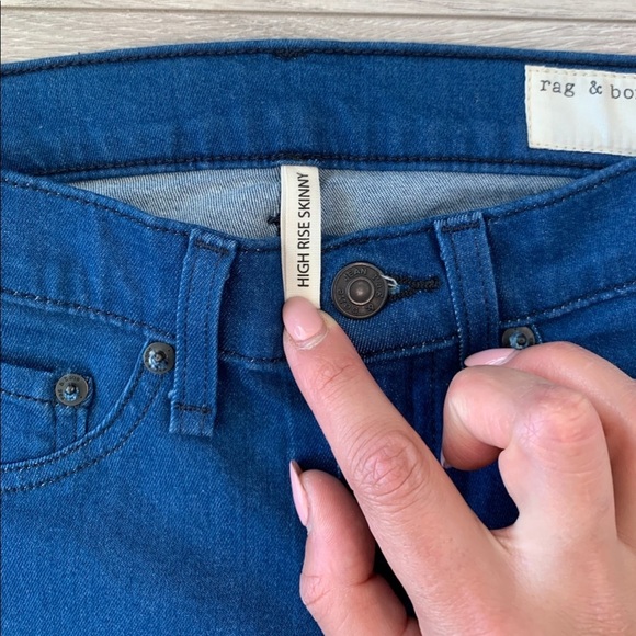 Rag & Bone High Rise Skinny Lightweight Skye Jeans - Picture 10 of 16